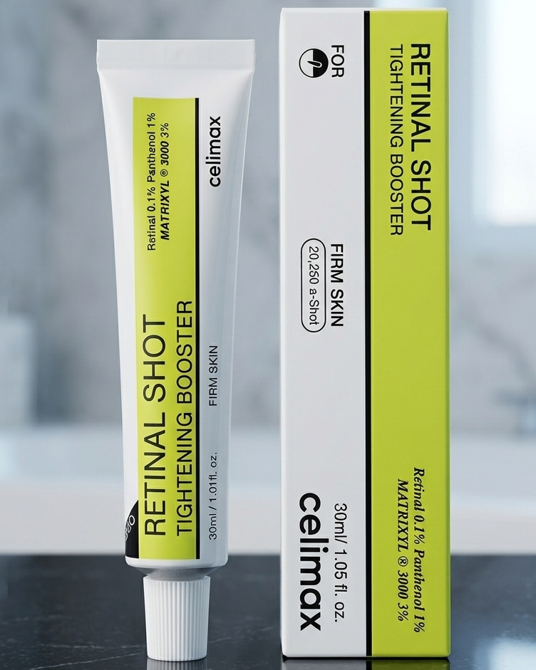 Celimax The Vita A Retinal Shot Tightening Booster ā 0.1% Retinal, Matryxyl 3% | Pore Minimizer, Anti-Wrinkle, Firming Booster| 30ml