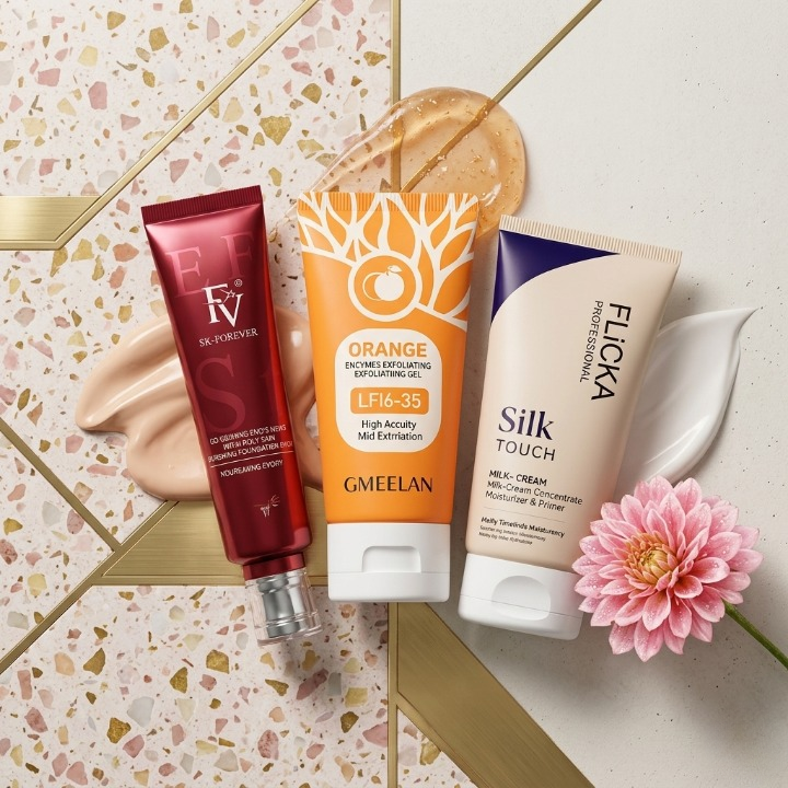 🌟 3 in 1 Deal – FV Orange Gel & Flicka Essentials Pack of 3 💄✨