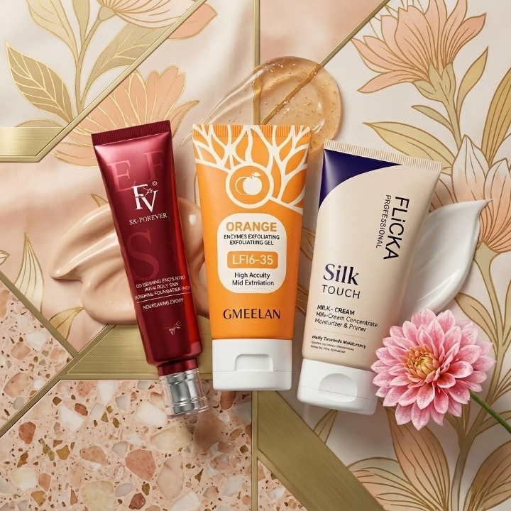 🌟 3 in 1 Deal – FV Orange Gel & Flicka Essentials Pack of 3 💄✨